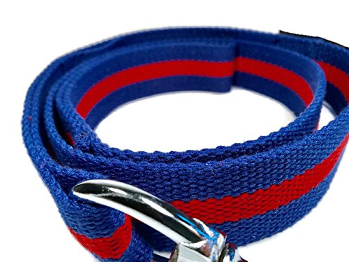 Smarty Pawnts Premium Cotton Extra Strong Dog Leashes, Blue and Red - PawsPlanet Australia