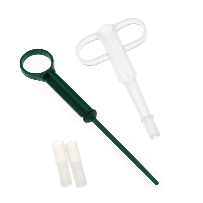 Pet Pill Feeder Safety Dog Cat Tablets Feeder Pill Pusher Pill Gun Pill Popper Soft Silicon Tips Feeding Syringe Plunger Capsules Liquid Medicine Nursing Feeding Tool Dispenser For Small Animal Green - PawsPlanet Australia