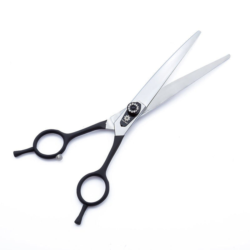 [Australia] - Dream Reach 7.5 inches HIGH-END Series Lightweight Japan 440C Twin Tail Elastic Handle Pet Dog Grooming Two-Way Curved Scissor Shears,Delicate Screw with Drilling 