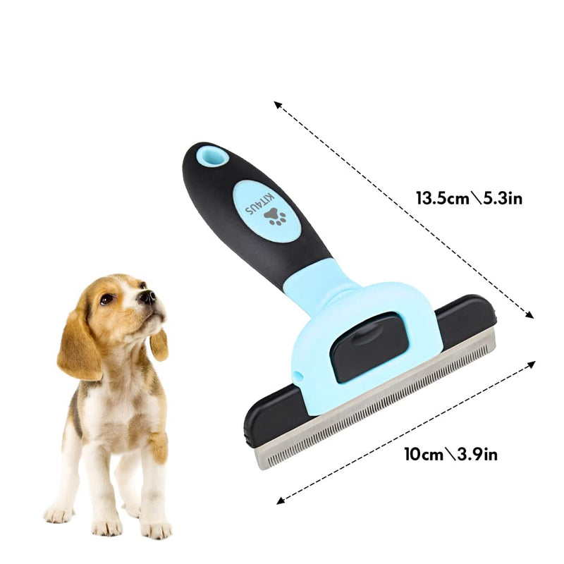 Deshedding Dog & Cat Brush Effectively Reduces Shedding In Under 10 Minutes Pet Brush for All Breeds Non-Slip Grip with Detachable Head Design - PawsPlanet Australia