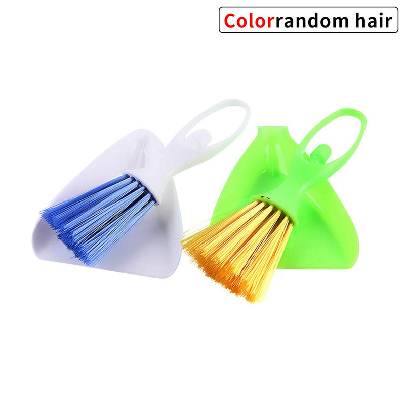 GZGZADMC 2-in-1 Dustpan Set Mini Desktop Sweep Cleaning Brush Small Broom Dustpan Set for Table, Office Desk, Keyboard, Car, Camping, Dog, Cat - Ergonomic Brush Design - PawsPlanet Australia