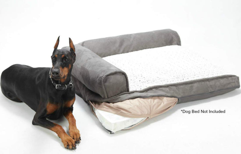 [Australia] - Dog Bed Liner - USA Based - Premium Durable Waterproof Heavy Duty Machine Washable Material with Zipper Opening - 2 Year Warranty Medium Tan 