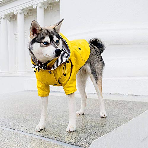 Dogs Outfits for Small Medium Large Dogs Waterproof Puppy Raincoat Dog Jacket Coat Windproof Pet Outfits Pet Supplies (L) - PawsPlanet Australia