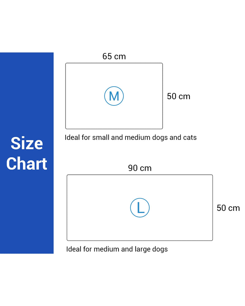 NICREW Dog Cooling Mat, Durable Pet Cool Mat Non-Toxic Gel Self Cooling Pad, Cooling Mat for Dogs and Cats, 50 x 65cm 50 × 65 cm - PawsPlanet Australia