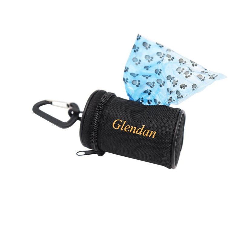 [Australia] - Glendan Dog Poop Bag Holder Leash Attachment,Waste Bag Dispenser - Fits Any Dogs Lead - Includes Free 1 Roll of Dog Bags Circular 