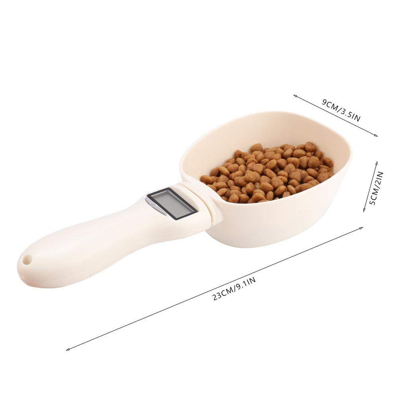 DAUERHAFT Pet Food Measuring Scoop,Digital Spoon Scale,Pet Food Electronic Weighing Measuring Spoon,Dog Cat Food Detachable Measuring Spoon - PawsPlanet Australia