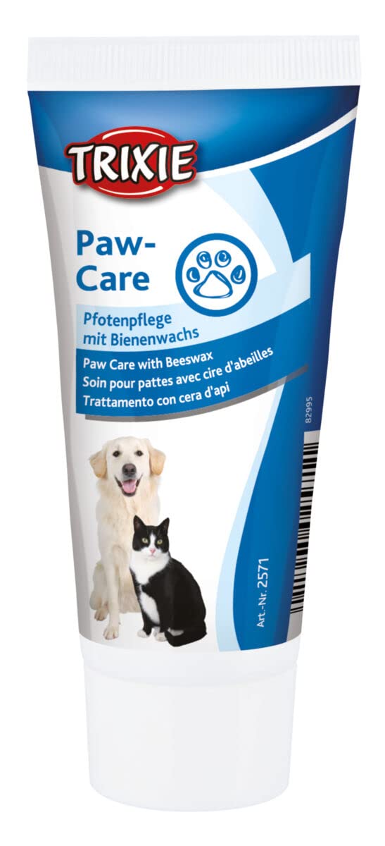 TRIXIE Paw Care | Double pack | 2 x 50ml | Paw care cream with beeswax for dogs and cats | For cracked and irritated paws | Can help care for paws - PawsPlanet Australia