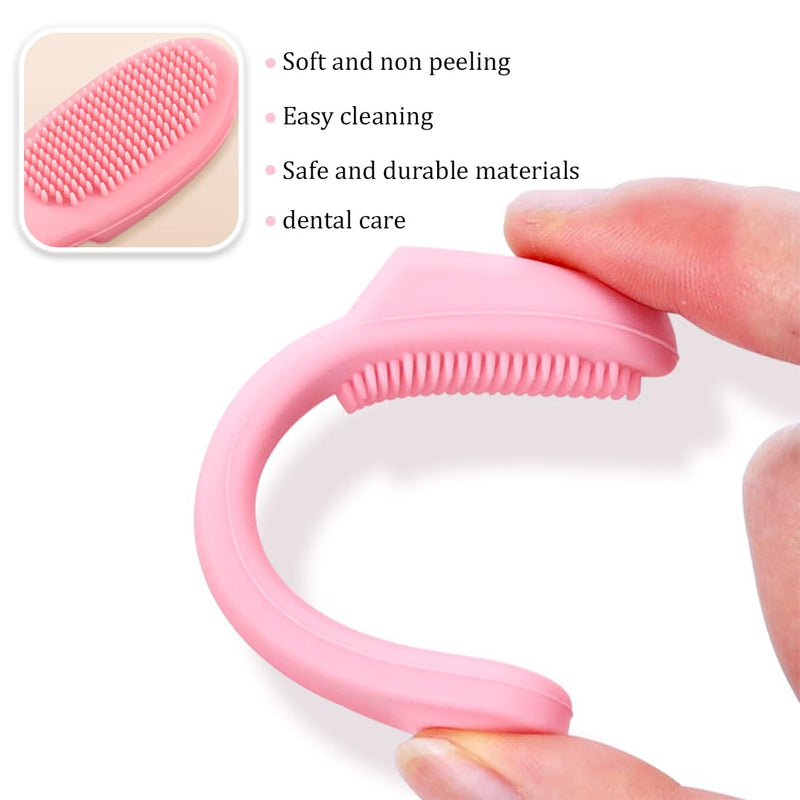 PLKSEI Pack of 6 Dog Toothbrush Silicone Pet Toothbrush Finger Toothbrush for Small Dogs Cats Dental Care - PawsPlanet Australia