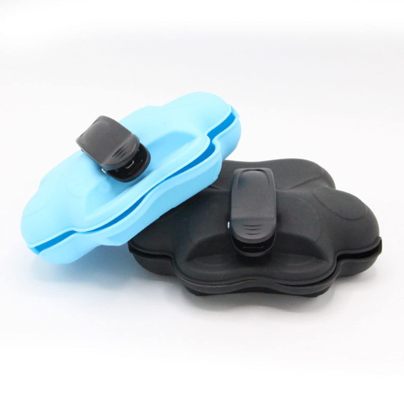 2Pcs Silicone Dog Treat Pouch Reusable, Pet Training Food Dispenser with Waist Clip, Silicone Treat Pouch Multi-Purpose Dog Training Treat Pouch with Magnet and Clip Black - PawsPlanet Australia