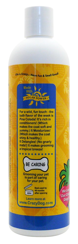 Crazy Dog Pina Colada Shampoo 12oz 354.9 ml (Pack of 1) - PawsPlanet Australia