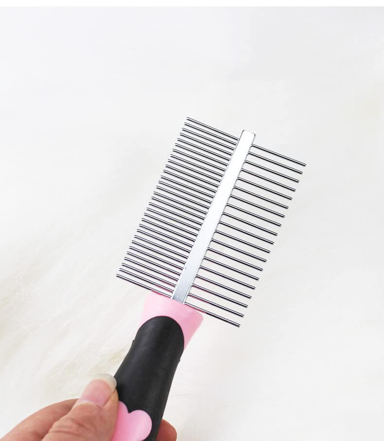 Dog comb, 1 piece pet comb, pet care comb, rounded teeth, dog comb, flea comb for removing fleas, pet comb, flea comb, stainless steel pet care comb, brush against fleas undercoat, care comb - PawsPlanet Australia