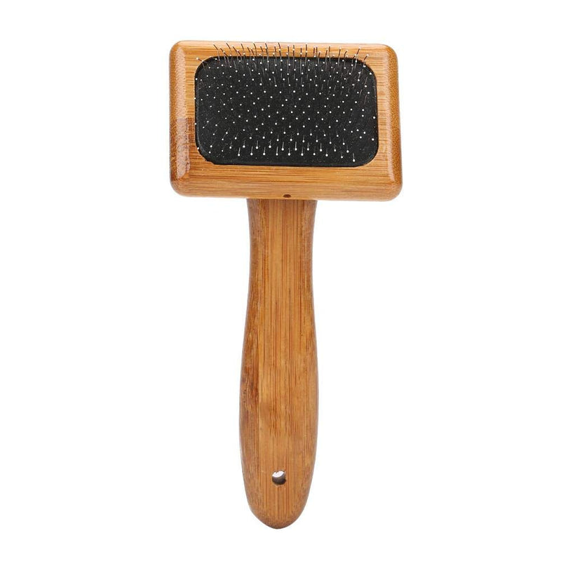 Oumefar Healthy Bamboo Dog Hair Comb Eco-Friendly Pet Wooden Brush Massage Grooming Slicker Brush with Rounded Bristles(Charged) Charged - PawsPlanet Australia