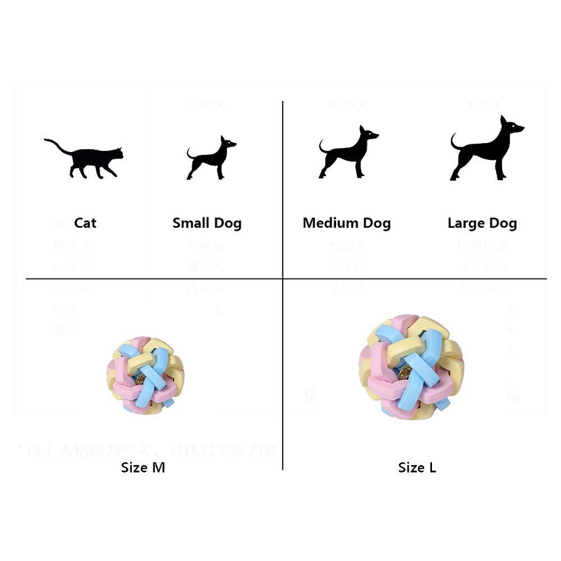 [Australia] - Gbrand Fuerlun Interactive Toys Balls with Bell, Cat Toy Ball, Durable Dog Chew Toys Balls for Small Medium Large Dogs, Teeth Cleaning Rubber Balls Dog Teething Toys Normal 