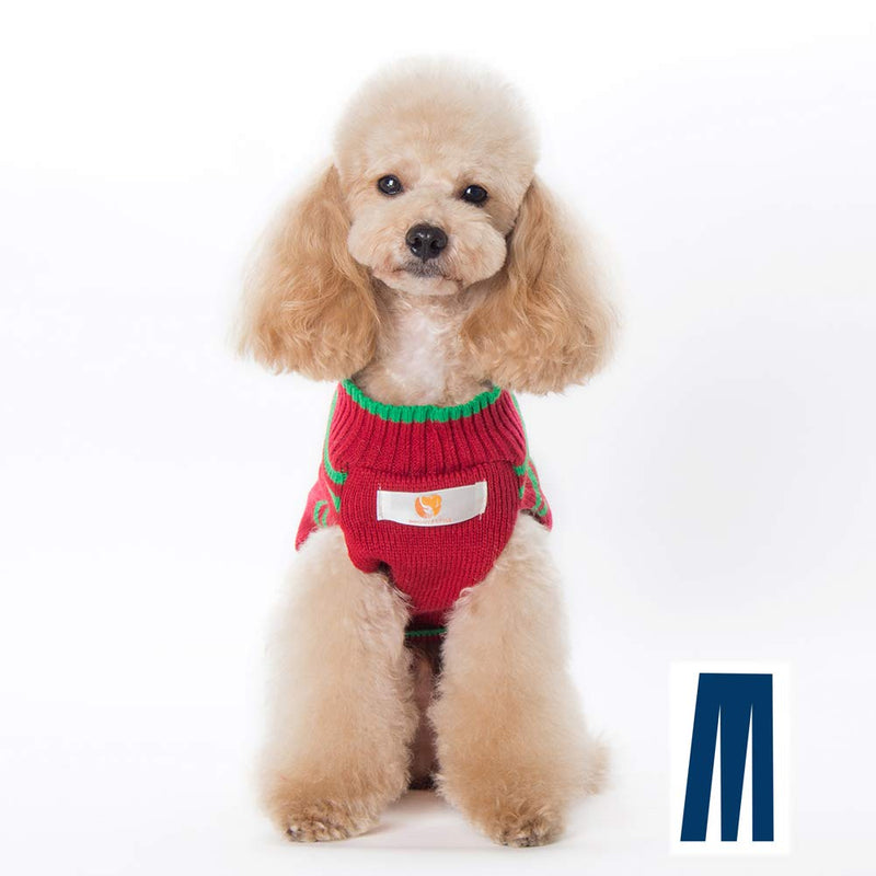 [Australia] - Mikayoo Dog Christmas Sweater, Pet Xmas Sweater, Cat Holiday Sweater, Bowknot Design Cold Weather Coat, Holiday Festive Sweater for Small Dogs or Cats M Snowman 