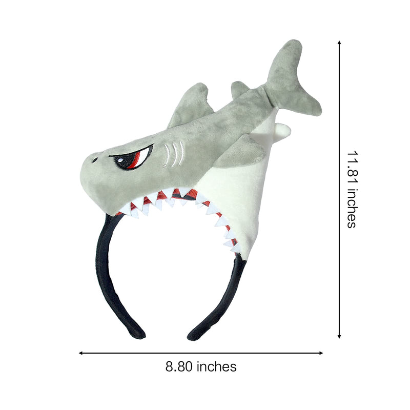 Shark 3D Headband Party Supplies - Cute Animal Headbands Decoration Accessories - Birthday Gift,Christmas Halloween Decor Shark 1 - PawsPlanet Australia