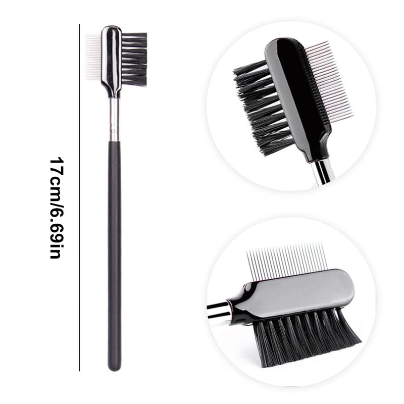 Androxeda 2 Pieces Tear Stain Removal Comb Double-Sided Dog Eye Comb Brush Double Head Grooming Comb Multi-Purpose Tool for Small Cats Dogs Removing Crust and Mucus - PawsPlanet Australia