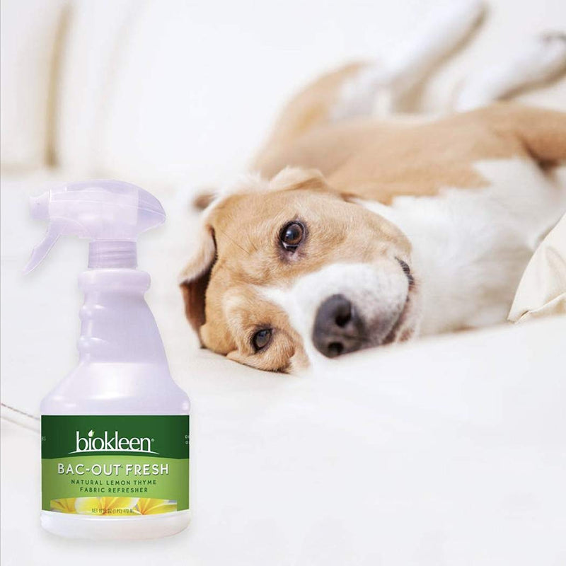 [Australia] - Biokleen Bac-Out Fresh, Fabric Refresher, Eco-Friendly, Non-Toxic, Plant-Based, No Artificial Fragrance, Colors or Preservatives, Lemon Thyme, 16 Ounces 