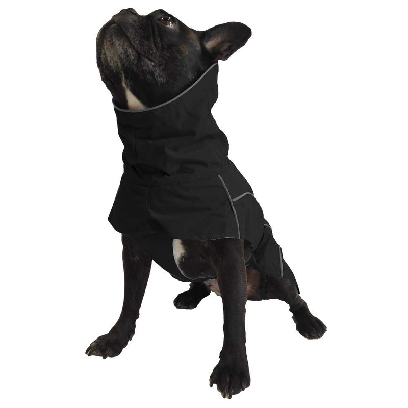 Croci Hiking Coat for Dogs, Waterproof for Dogs, Makalu, Thermoregulating Lining, Black, Size 50 cm - 380 g - PawsPlanet Australia