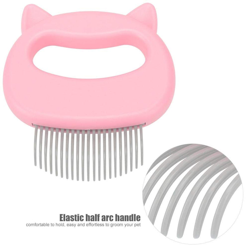 Broco Comb Grooming Brush Dog, Dematting Comb Massage Relaxing Cat Comb Grooming Hair Removal Shedding Cleaning Brush(Pink) - PawsPlanet Australia