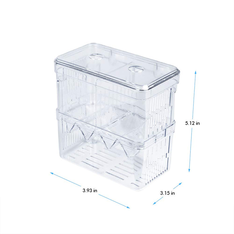 ZUDZUW Fish Breeding Box Isolation Box Aquarium Fish Tank Hatchery Incubator Breeder Box Fish Breeding Tanks Breeder Isolation Divider Hatching Boxes with Suction Cups ( S) A - PawsPlanet Australia