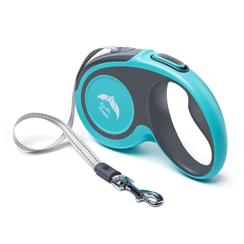 Retractable Dog Lead, Heavy Duty Dogs Extendable Leash 16FT Strong Nylon Tape 360° Tangle Free, Reflective 5M Anti-bite, One-Handed Brake/Pause/Lock Great for Small to Large Dogs Blue (S-20KG) S | 5M | Max 20KG - PawsPlanet Australia