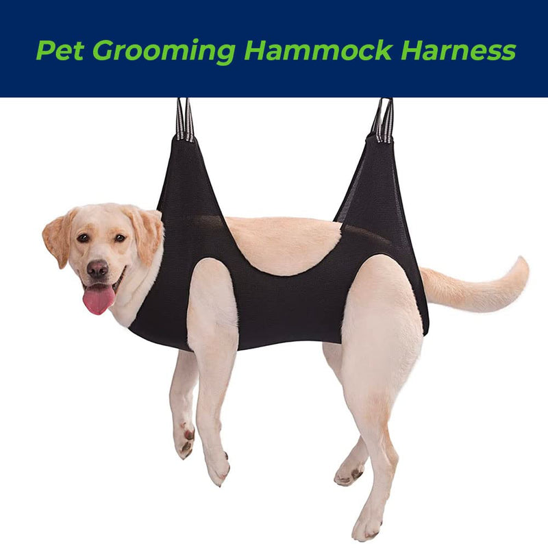 Dog Grooming Hammock Harness Dog Holder for Grooming, Pet Supplies Kit with Nail Clippers/Trimmer Nail, Pet Comb, Nail File, Ear/Eye Care Small - PawsPlanet Australia