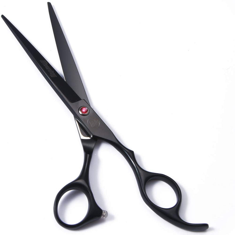 Moontay Professional Dog Grooming Scissors Set, 7 Inch/8 Inch Pet Grooming Scissors Chunkers Shears for Dog, Curved Dog Grooming Scissors, Thinning Shears for Dog with Grooming Comb 7 Inch (Pack of 5) Black - PawsPlanet Australia