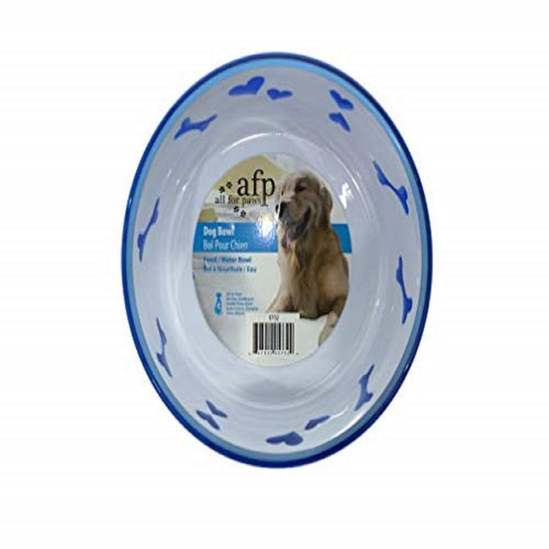 [Australia] - All For Paws Puppy Love Bowl - Blue - Large - 6" Dia. 