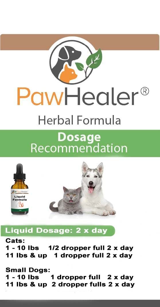 PawHealer Cat Bladder Remedy for Stones & Crystals: 2 fl oz (59 ml) - Urinary Free The Flow - Basic - Works Great for Over 10 Years in The Herbal Business. … - PawsPlanet Australia