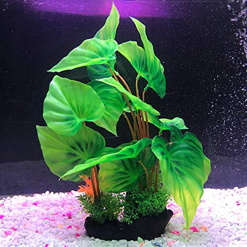 Aquarium Plant, RIFNY Plastic Fish Tank Plant for Fish Tank and Aquarium Scene Layout, Artificial Aquarium Decor Plant (11.8 inches) 1-30cm-green - PawsPlanet Australia