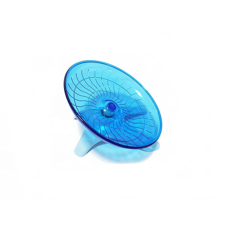 Qielie Hamster Flying Saucer Silent Running Wheel Quiet Hamster Exercise Wheel for Hamsters, Gerbils, Mice, Hedgehog and Other Small Pets blue - PawsPlanet Australia