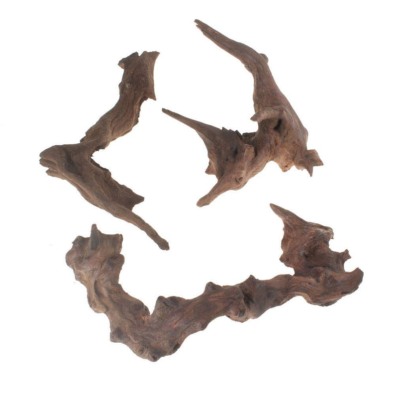 EmoursTM Aquarium Sinkable Driftwood Fish Tank Decoration (S/M- 3 Pack) S/M- 3 Pack - PawsPlanet Australia