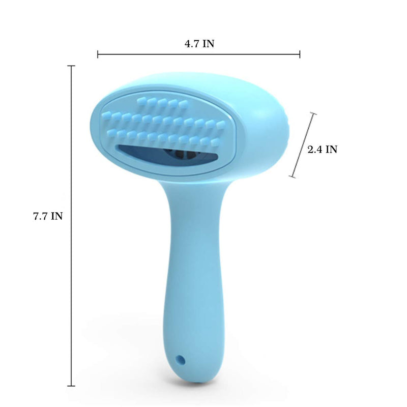 [Australia] - ZUKIBO Electric Suction Cat Hair Massage Shedding Brush, Dogs and Cats Grooming Dematting Comb, Effective Deshedding Grooming Hair Remover for Cats 