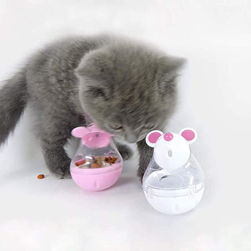 Fantasyon 2 Pcs Cat Treat Toy Feeder Toy, Cat Food Ball Pet Toy Cat Slow Feeder Ball for Interactive IQ Treat Training Toy - PawsPlanet Australia