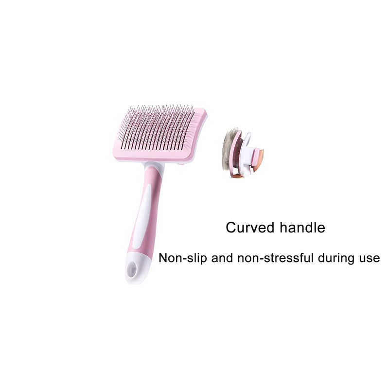 yufana dog brush, cat brush, hair massage brush, pet grooming brush for removing undercoat, loose hair and dirt, suitable for dogs with medium and long hair, cats - PawsPlanet Australia