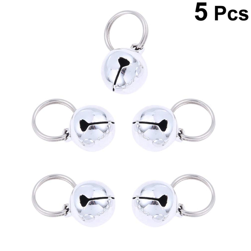 POPETPOP 5pcs Dog Cat Bells Dog Charm Bells with Key Rings Save Birds Wildlife for Collars Necklace Pendant Accessories - PawsPlanet Australia