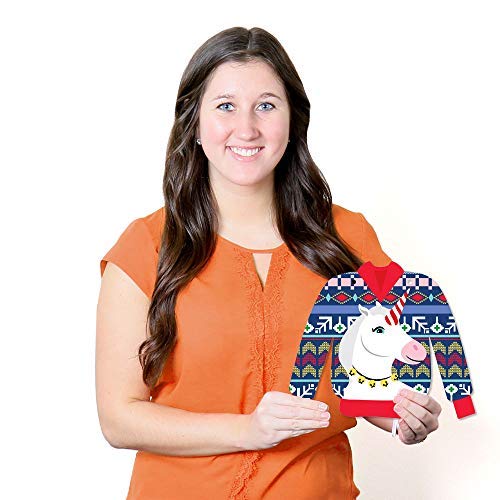 Big Dot of Happiness Hanging Wild and Ugly Sweater Party - Outdoor Holiday and Christmas Animals Party Hanging Porch and Tree Yard Decorations - 10 Pieces - PawsPlanet Australia