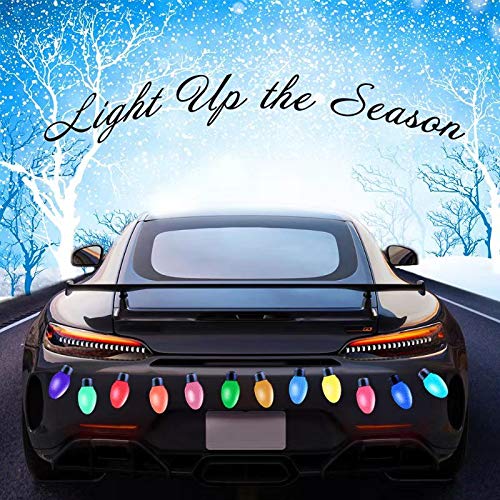 Christmas Lights Automotive Magnet Set, Fun Holiday Refrigerator and Car Decoration Kit with 12 pcs - PawsPlanet Australia