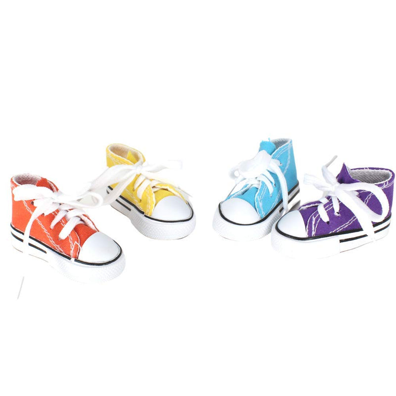 [Australia] - Bonka Bird Toys Sneakers Cotton Colorful Versatile Chew Parrot Budgie Finch Quaker Dove Parrotlet (4) Sneakers 