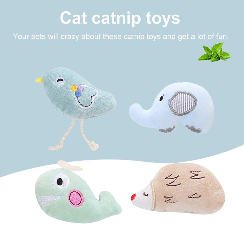 Cat Toys for indoor cats interactive, Cat Catnip Toys 8 Pack Cat Plush Scratch Playing Chewing Teeth Cleaning - Creative Pillow Scratch Pet Catnip Teeth Grinding Chew Toys for Biting, Chew And Kickin - PawsPlanet Australia