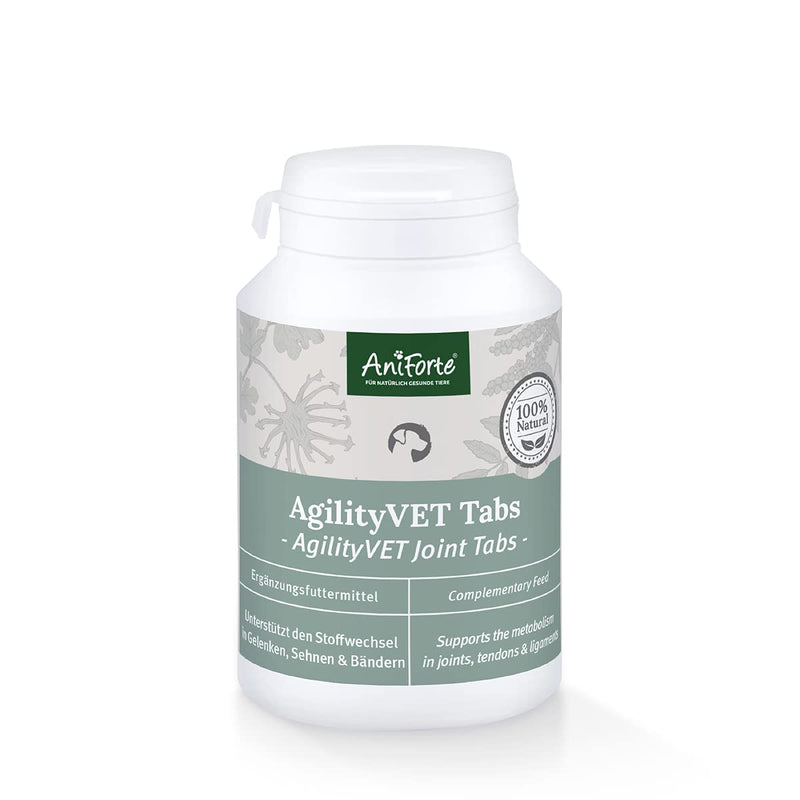 AniForte Joint Tablets Dog AgilityVet Pack of 120 - Natural & Grain-Free, Promotes Mobility & Movement, Joint Tablets for Dogs with Green Lipped Mussel, Collagen, Omega 3 & Devil's Claw 120 Pieces (Pack of 1) - PawsPlanet Australia