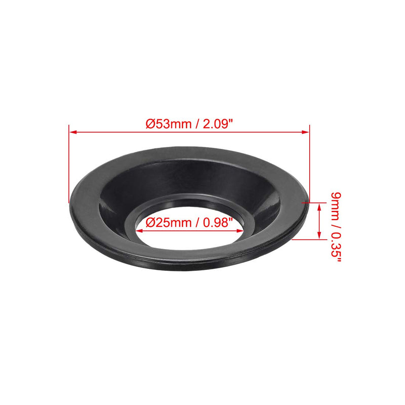 [Australia] - uxcell Bathroom Pop-Up Rubber Gasket Strainer Washer 53mm OD Black 2Pcs 