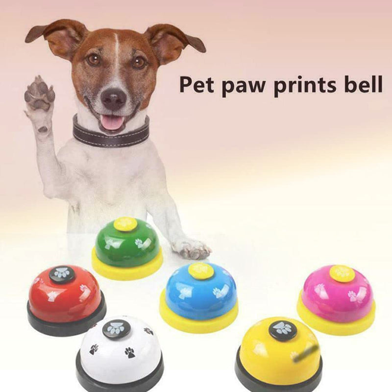 Joofanda Pets Training Bell 2 Pack Potty Training Bell Chromed Polished Stainless Steel with 2 Free Non-Slip Silicone Pad for Dog Bell, Service Bell, Desk Call - PawsPlanet Australia