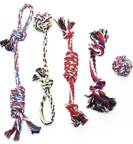 [Australia] - ROPE DOG TOYS FOR SMALL DOGS AND MEDIUM DOGS - BENEFITS NONPROFIT DOG RESCUE - DOG CHEW TOYS FOR SMALL AND MEDIUM BREEDS - COTTON DOG TOYS FOR BOREDOM 