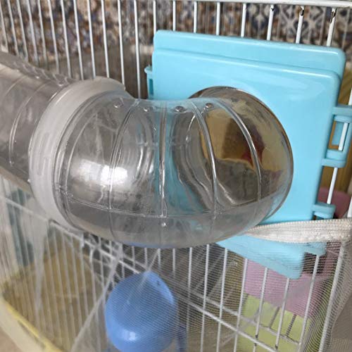 [Australia] - JUILE YUAN 4 Pieces DIY Hamster Cage External Pipe Interface Accessories, Hamster Toy Cage Tunnel, Hamster Tunnel Tube Connection Plate, 5.5 cm / 2.17 in 
