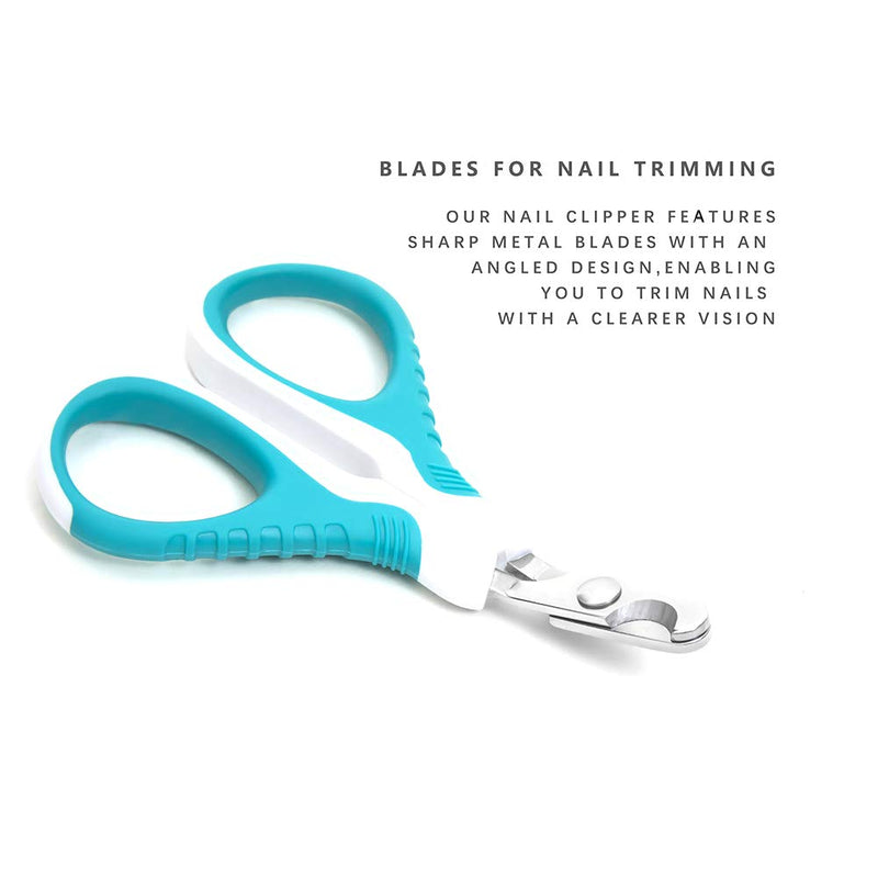 [Australia] - MINIPET Cat Nail Clippers Claw Trimmer Scissors for Small Animals -Portable Home Grooming kit Tool - Pet Nail Cutter for Cat Puppy Rabbit Bunny Bird - Sharp Sturdy Angled Blades Non Slip Handles 