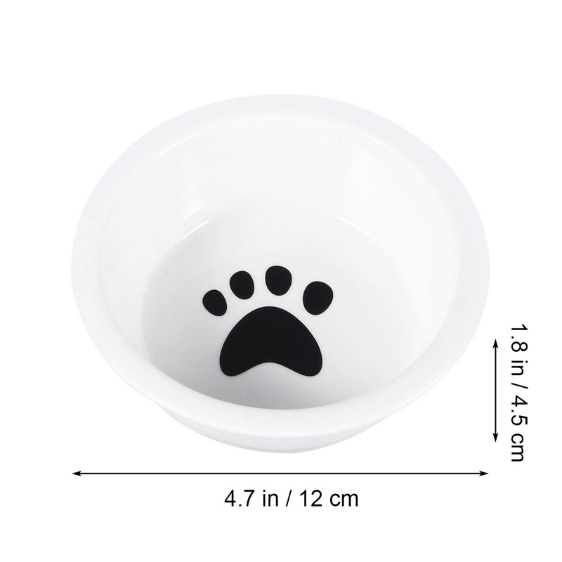 POPETPOP 2pcs Ceramic Dog Bowl Puppy Dish Bowl Cat Food Water Feeder Bowl - PawsPlanet Australia