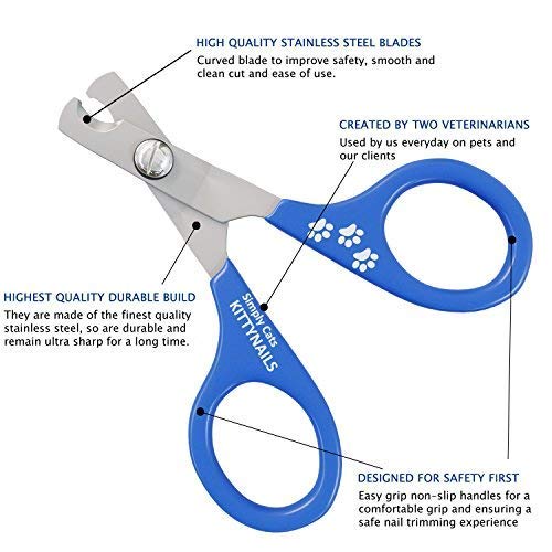 Cat Nail Clippers - Designed by Vets - Pet Nail Cutter For Rabbits, Guinea Pigs and Ferrets Single - PawsPlanet Australia