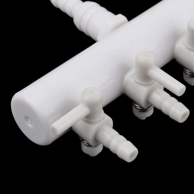 [Australia] - uxcell Plastic Aquarium 4-Way Outlet Air Flow Pump Tubing Splitter Control Valve White 