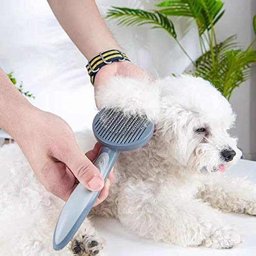 None Branded Send a cat comb to float a teddy dog comb for fleas to comb a large golden dog brush for dogs and cats (green) green - PawsPlanet Australia